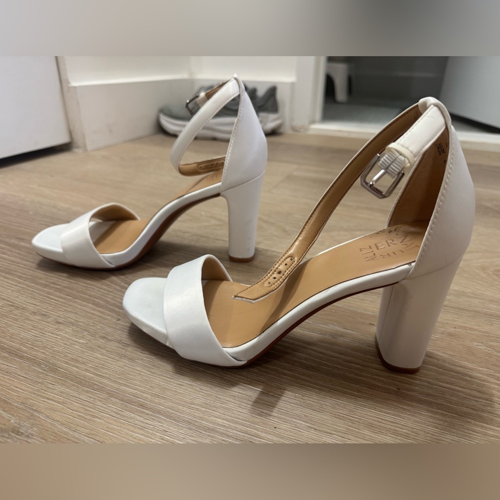 White Block Heel - Picture 6 of 10